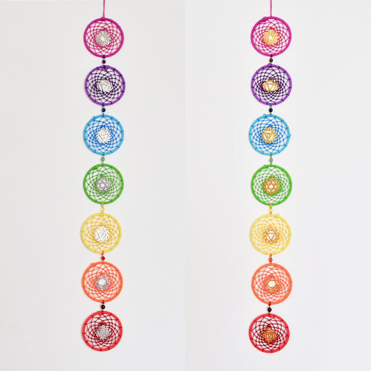 Chakra Dreamcatcher / Rainbow Yoga Wall Hanging