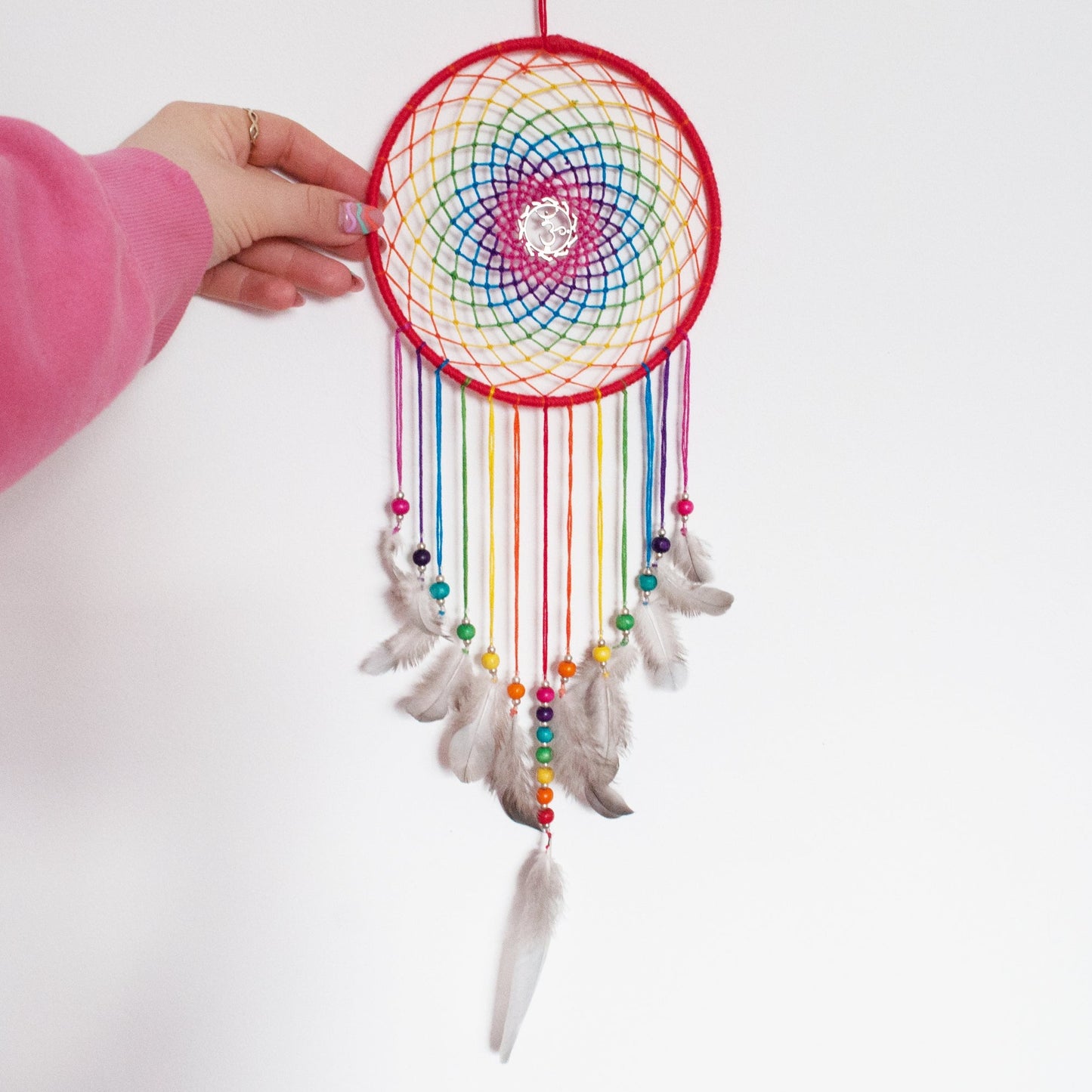 Large Rainbow Colorful Native American DreamCatcher - Hippie Dreamcatcher –  Pure Chakra