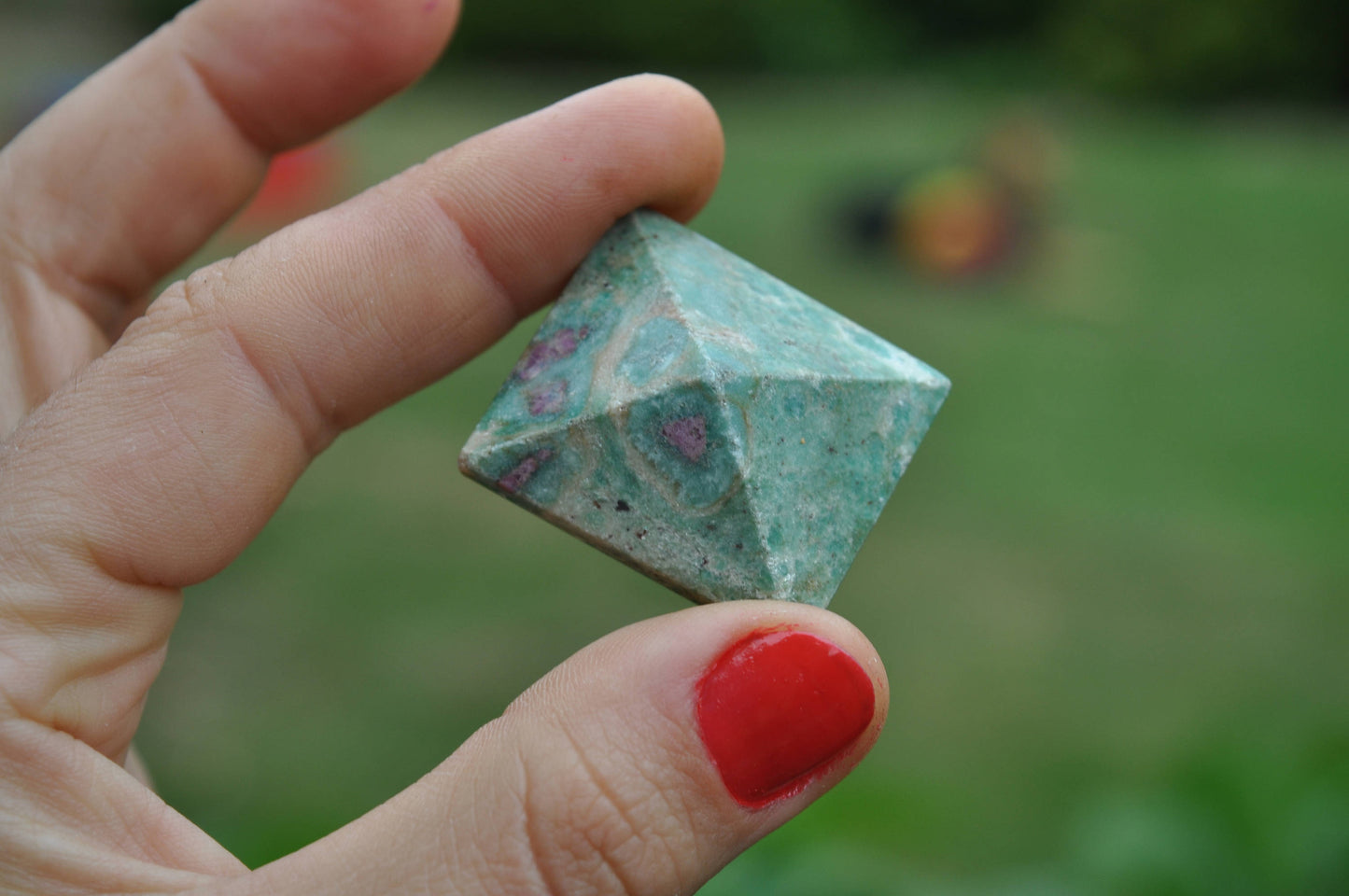 Ruby in Zoisite Crystal Pyramid, 22g