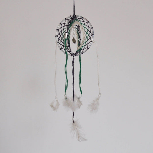 Mini 3D Dream Catcher / Small Labradorite Dreamcatcher