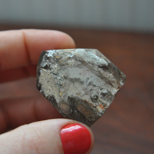 Raw Lodolite Chlorite Quartz Crystal Point, 79.46 grams / 397.3 carats