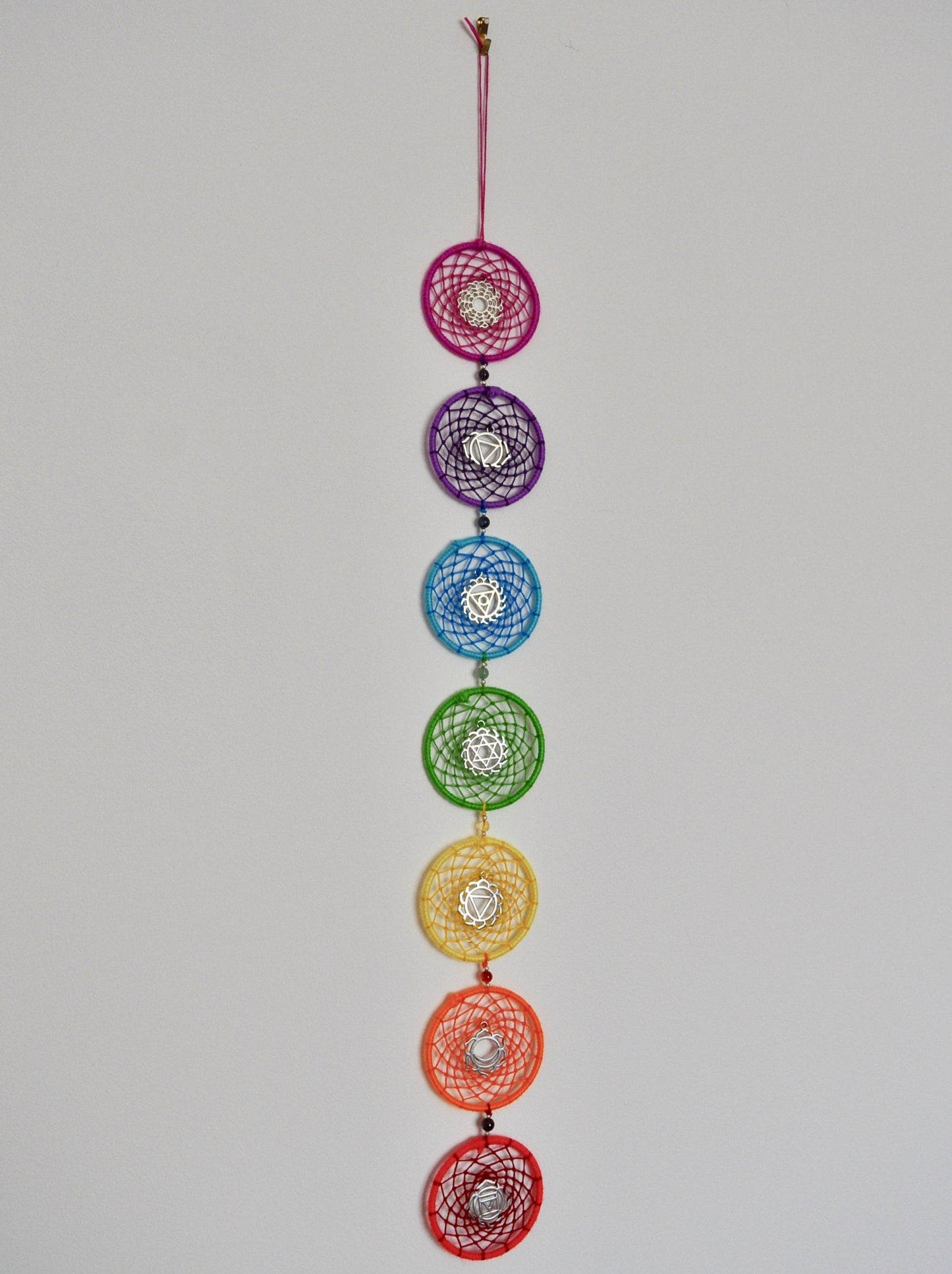 Chakra Dreamcatcher / Rainbow Yoga Wall Hanging