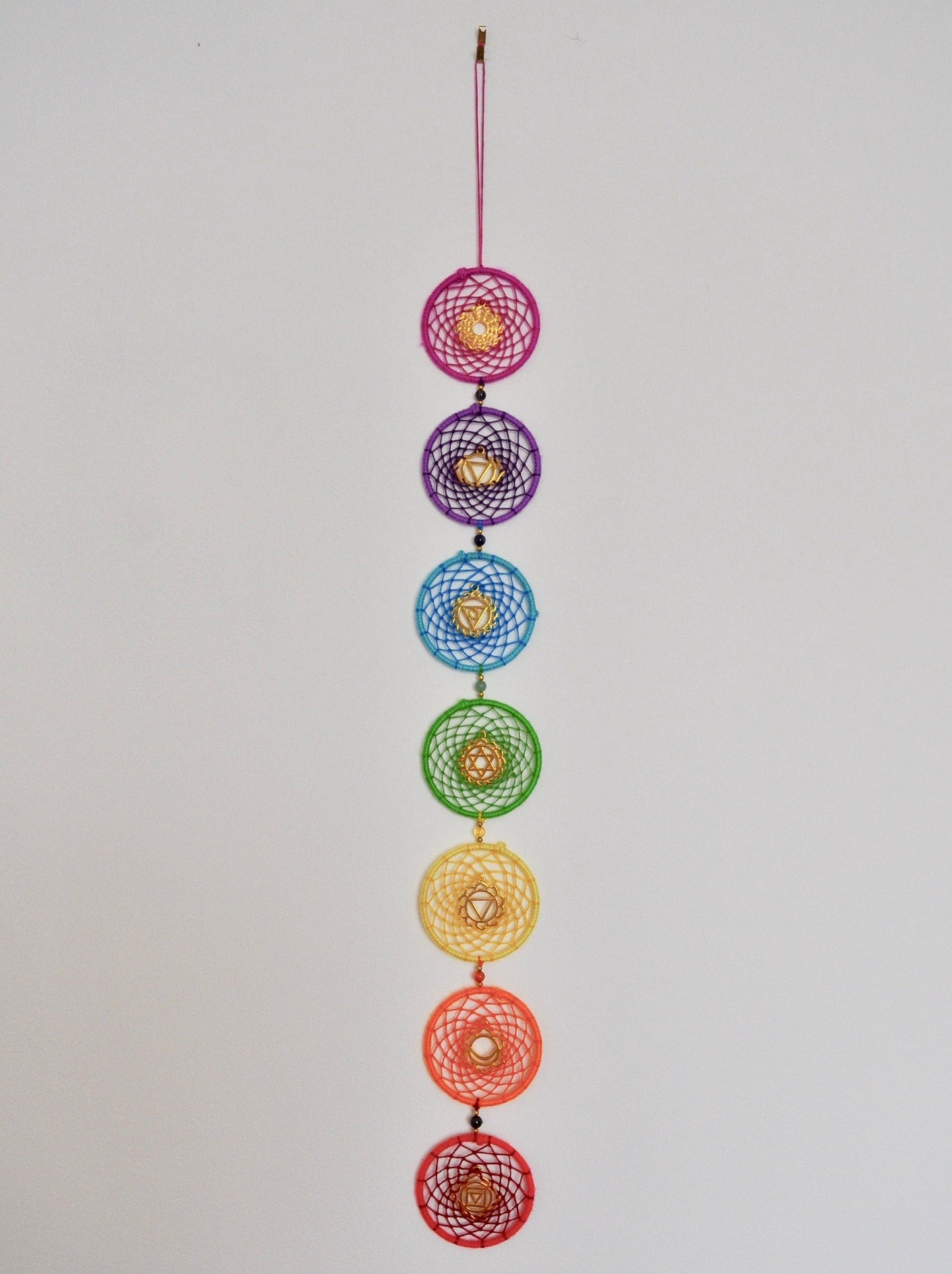 Chakra Dreamcatcher / Rainbow Yoga Wall Hanging